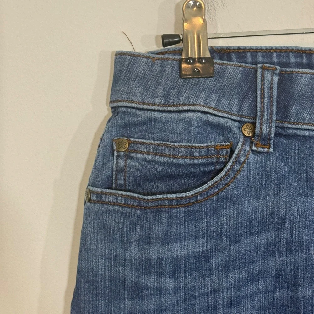 Matilda Jane Womens 6 Blue Raw Hem High Rise Skinny Crop Just Imagine
